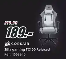 MediaMarkt Corsair - silla gaming tc100 relaxed oferta