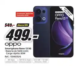 MediaMarkt Oppo - smartphone reno 13 5g oferta