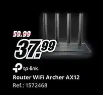 MediaMarkt Tp-link - router wifi archer ax12 oferta