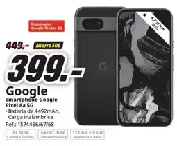 MediaMarkt Google - smartphone pixel 8a 5g oferta