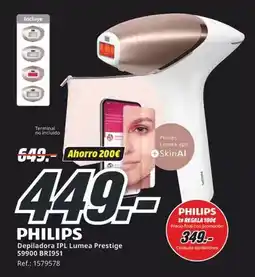 MediaMarkt Philips - depiladora ipl lumea prestige oferta
