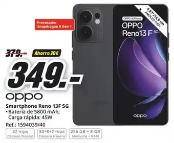 MediaMarkt Oppo - smartphone reno 13f 5g oferta