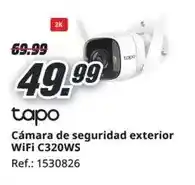 MediaMarkt Tapo - cámara de seguridad exterior wifi c320ws oferta
