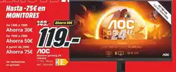 MediaMarkt Gaming - hasta 75 en en monitores oferta