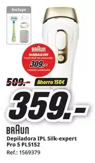 MediaMarkt Braun - depiladora ipl silk-expert pro 5 pl5152 oferta