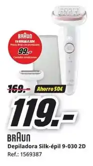 MediaMarkt Braun - depiladora silk-épil 9-030 2d oferta