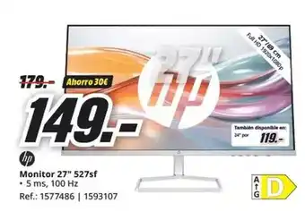 MediaMarkt Hp - monitor 27 527sf oferta