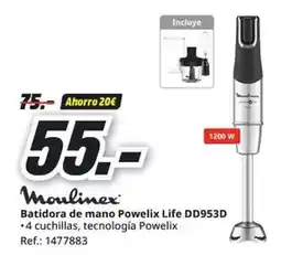 MediaMarkt Moulinex - batidora de mano powelix life dd953d oferta