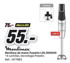 MediaMarkt Moulinex - batidora de mano powelix life dd953d oferta
