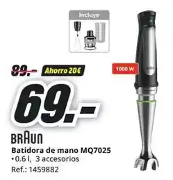 MediaMarkt Braun - batidora de mano mq7025 oferta