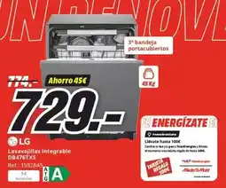 MediaMarkt Lg - lavavajillas integrable db47ct5ix oferta