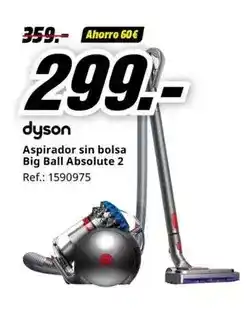 MediaMarkt Dyson - aspirador sin bolsa big ball absolute 2 oferta