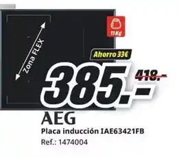 MediaMarkt Aeg - placa inducción iae63421fb oferta