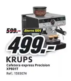 MediaMarkt Krups - cafetera express precision xp801t oferta