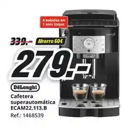 MediaMarkt Delonghi - cafetera superautomatica ecam22.113.b oferta