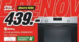 MediaMarkt Balay - horno pirolítico 3hb484x3 oferta