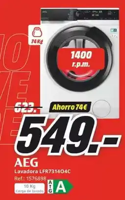 MediaMarkt Aeg - lavadora lfr731404c oferta