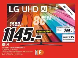 MediaMarkt Lg - led 86 4k 86tu81006la oferta