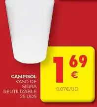 CashDiplo Vaso de sidra reutilizable oferta