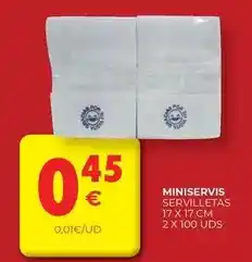 CashDiplo Servilletas oferta