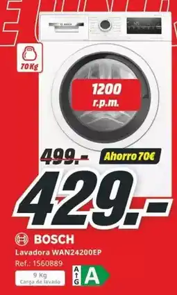 MediaMarkt Bosch - lavadora wan24200ep oferta
