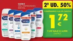 CashDiplo Sanex - gel variedades oferta