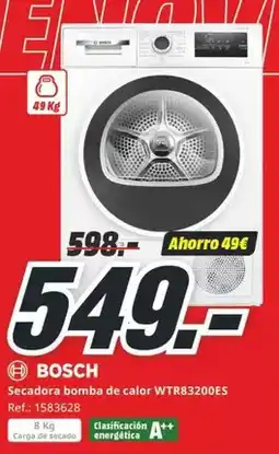 MediaMarkt Bosch - secador bomba de calor wtr83200es oferta