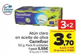 Carrefour Market Carrefour - atun claro en aceite de oliva oferta