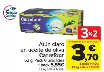 Carrefour Market Carrefour - atun claro en aceite de oliva oferta