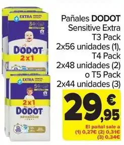 Carrefour Market Dodot - panales sensitive extra oferta