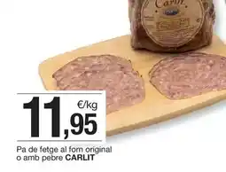 BonpreuEsclat Carlit - pa de fetge al forn original o amb pebre oferta