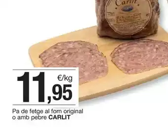 BonpreuEsclat Carlit - pa de fetge al forn original o amb pebre oferta