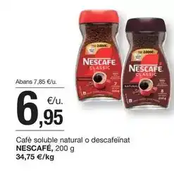BonpreuEsclat Nescafé - café soluble natural o descafeinat oferta