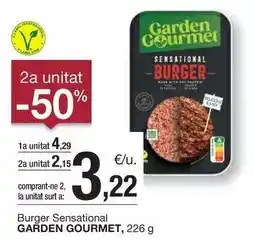 BonpreuEsclat Garden gourmet - burger sensational oferta
