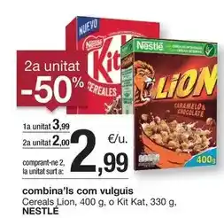 BonpreuEsclat Nestlé - cereals lion oferta