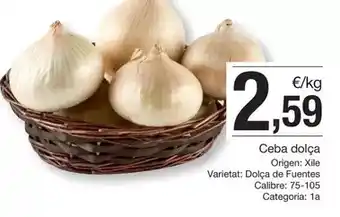 BonpreuEsclat Origen - ceba dolca oferta