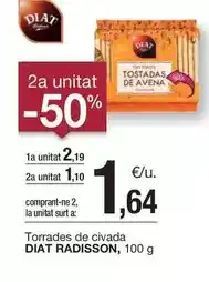 BonpreuEsclat Diet radisson - torrades de civada oferta