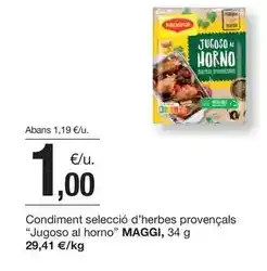 BonpreuEsclat Maggi - condiment selecció d'herbes provençals oferta