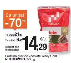 BonpreuEsclat Nutrisport - proteína gust de xocolata whey gold oferta