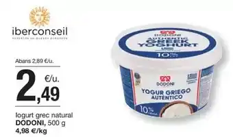 BonpreuEsclat Iberconseil - logurt grec natural oferta