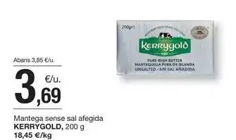 BonpreuEsclat Kerrygold - mantega sense sal afeidia oferta