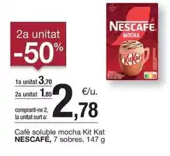 BonpreuEsclat Nescafé - cafè soluble mocha kit kat oferta