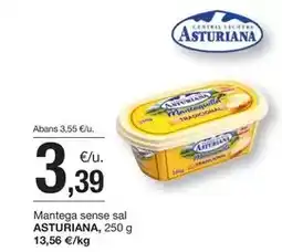 BonpreuEsclat La asturiana - mantega sense sal oferta