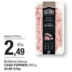 BonpreuEsclat Casa forner - botifarra blanca oferta