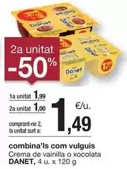 BonpreuEsclat Danet - crema de vainilla o xocolata oferta
