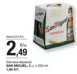 BonpreuEsclat San miguel - cervesa especial oferta