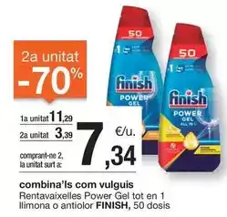 BonpreuEsclat Finish - rentavaixelles power gel tot en 1 llimona o antiolor oferta