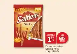Consum Lorenz - bastonets salats oferta