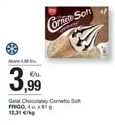 BonpreuEsclat Frigo - gelat chocolatey cornetto soft oferta
