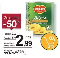 BonpreuEsclat Del monte - pinya en rodanxes oferta